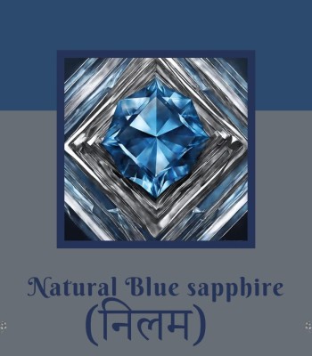 Blue Sapphire Natural Gemstone (Nilam) - 5.5 Carat